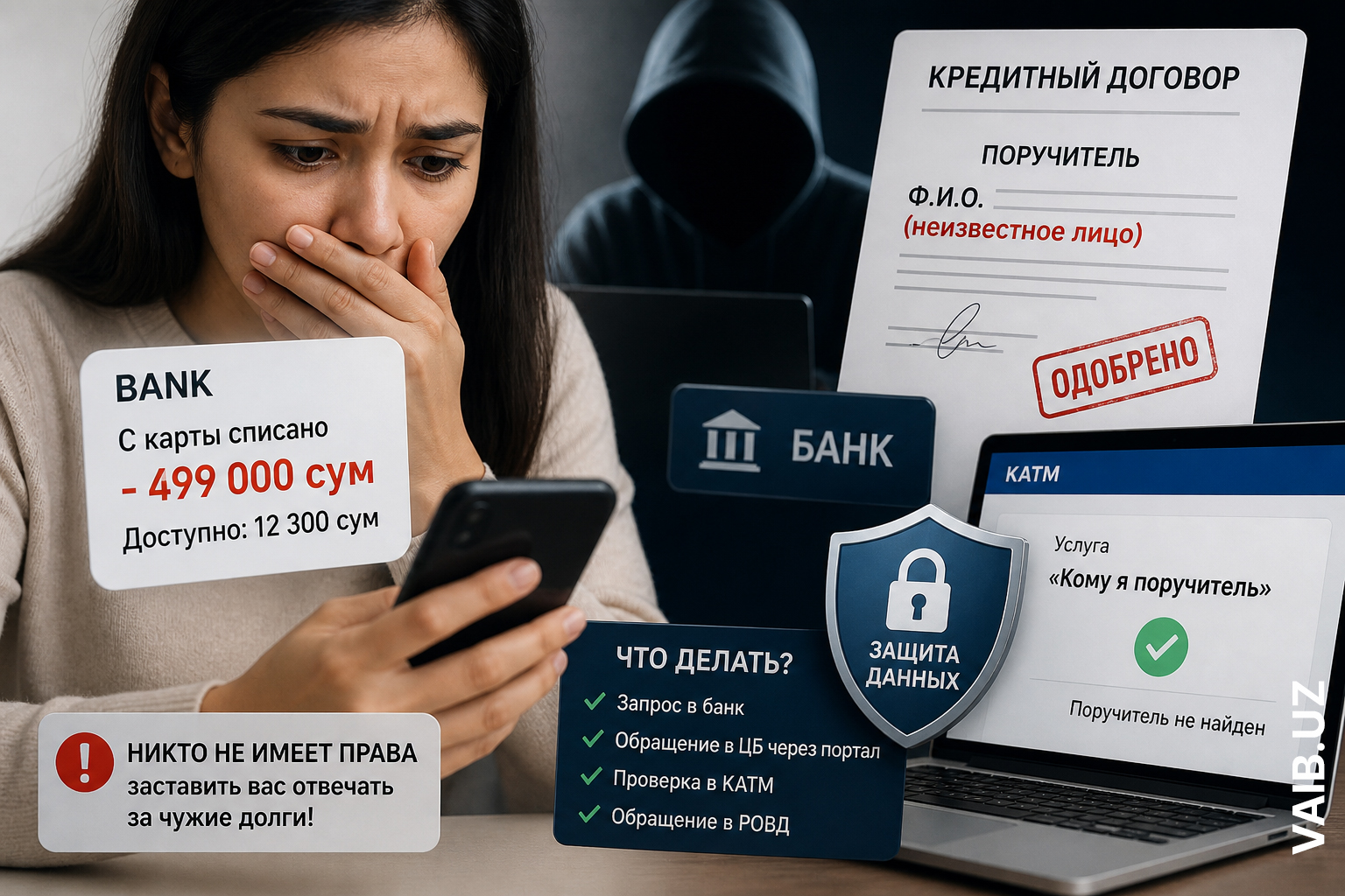С вас списали чужой кредит: как узбекистанцы внезапно становятся поручителями без ведома