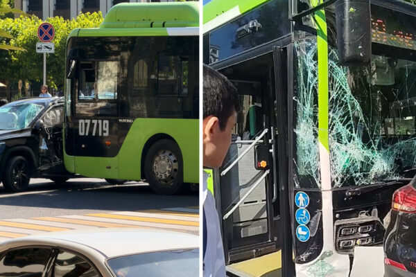 В Ташкенте автобус столкнулся с Tracker на полосе BRT. Есть пострадавшие В Ташкенте автобус столкнулся с Tracker на полосе BRT. Есть пострадавшие