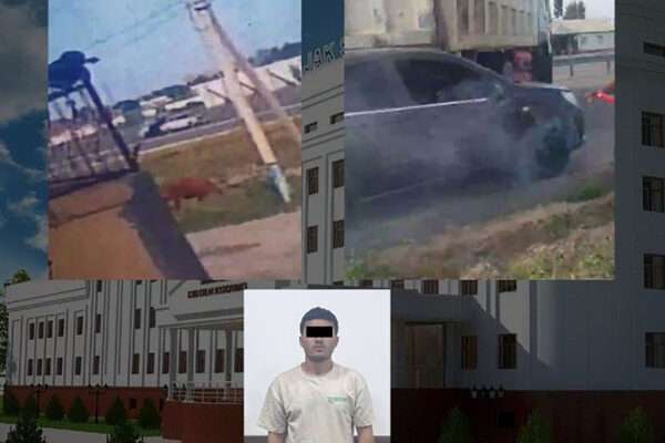 GTA по-сырдарьински. Водитель Nexia, уходя от погони, протаранил патрульную машину и влетел в грузовик