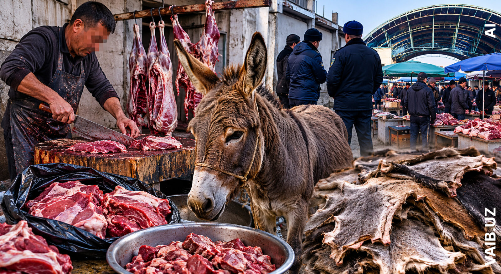 В Кашкадарье мужчина дважды попался на продаже ослиного мяса. И оба раза остался на свободе
