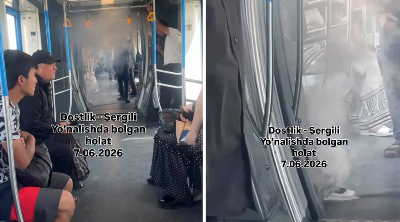 Жара или техника? В ташкентском метро внезапно задымился загадочный гаджет