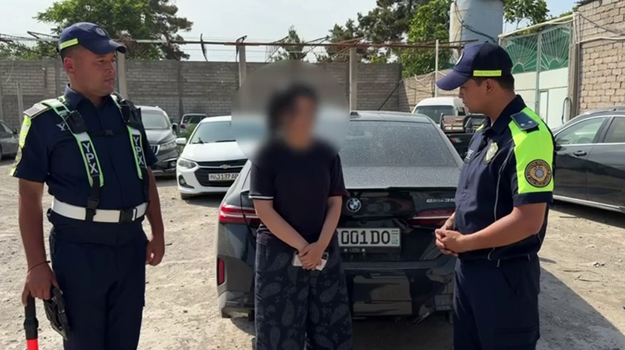 Дрифт на встречке и «я случайно»: в Кашкадарье наказали девушку на BMW