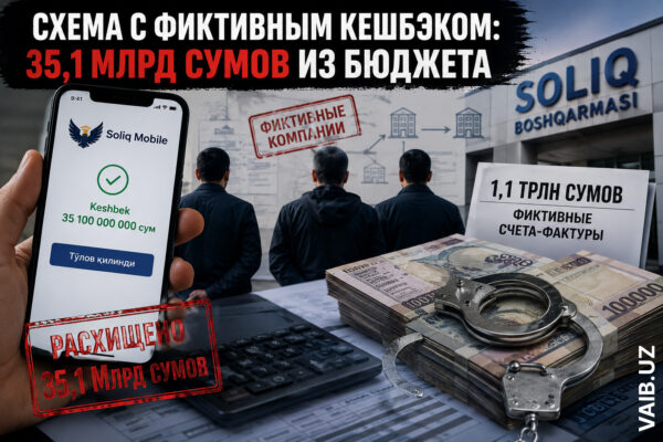 В Узбекистане придумали схему с фиктивным кешбэком. Из бюджета вывели почти 3 миллиона долларов В Узбекистане придумали схему с фиктивным кешбэком. Из бюджета вывели почти 3 миллиона долларов