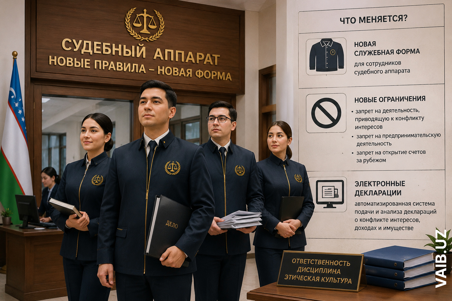 В судах Узбекистана появится новая форма. Чиновники решили: людей в костюмах недостаточно
