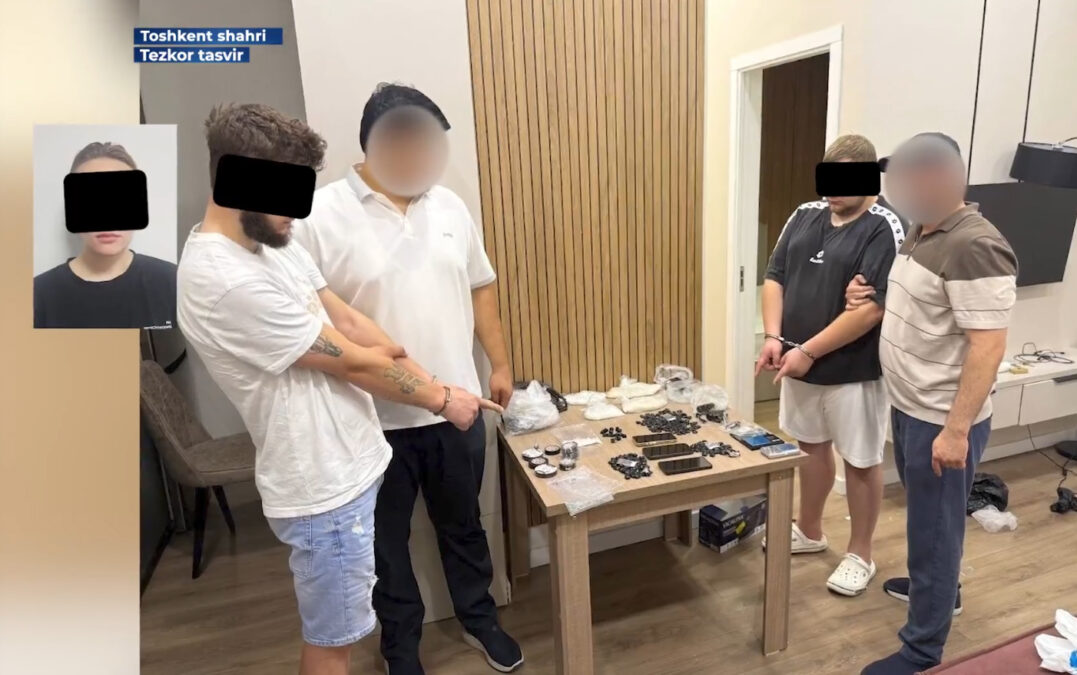В Ташкенте задержали группу граждан Украины с почти 2,5 килограммами наркотиков