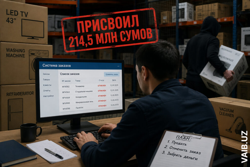 Заказы исчезали по пути? В Андижанской области сотрудник склада продавал чужую бытовую технику Заказы исчезали по пути? В Андижанской области сотрудник склада продавал чужую бытовую технику
