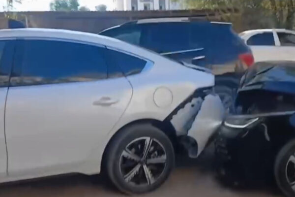 В Ургенче водитель устроил автотаран в стиле GTA В Ургенче водитель устроил автотаран в стиле GTA