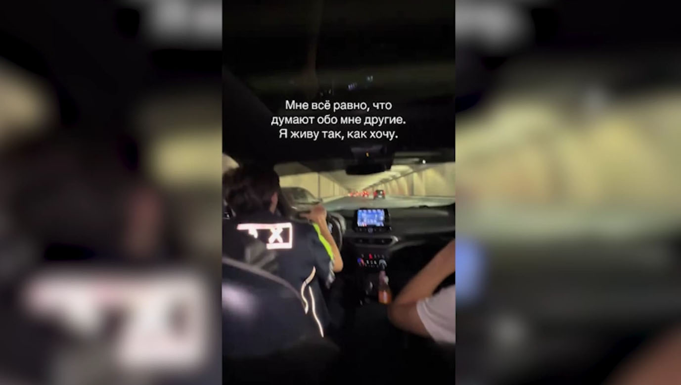 «Живу так, как хочу»: парень надел форму сотрудника ДПС, арендовал Tracker и устроил гонки по Ташкенту ради хайпа