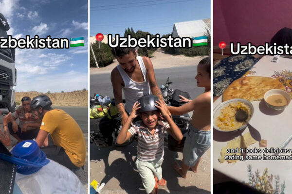 На велосипедах из Бельгии в Японию: отчаянная пара спустя 120 дней пути добралась до Узбекистана