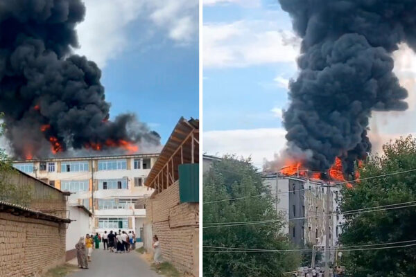 Огромный столб дыма и пламя: в Чиназе загорелась крыша многоэтажки Огромный столб дыма и пламя: в Чиназе загорелась крыша многоэтажки