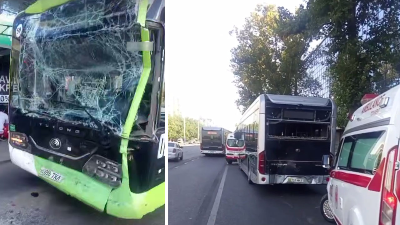 Один автобус влетел в другой на остановке. В Ташкенте раскрыли подробности аварии