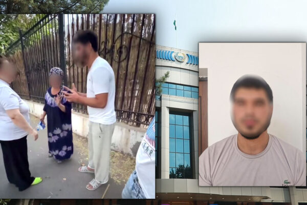 В Ташкенте пьяный парень приставал к бабушке. Его задержали прохожие В Ташкенте пьяный парень приставал к бабушке. Его задержали прохожие