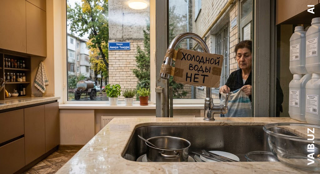 В Ташкенте начинаются отключения холодной воды. Главное, чтобы они не совпали с горячей